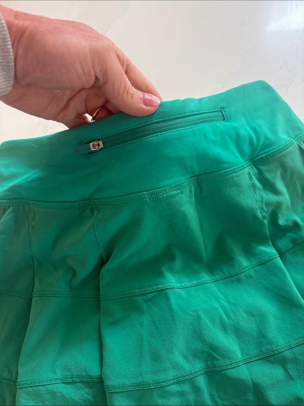 lululemon Pace-Rival Emerald Green Mid/Rise Skirt - Picture 4 of 5